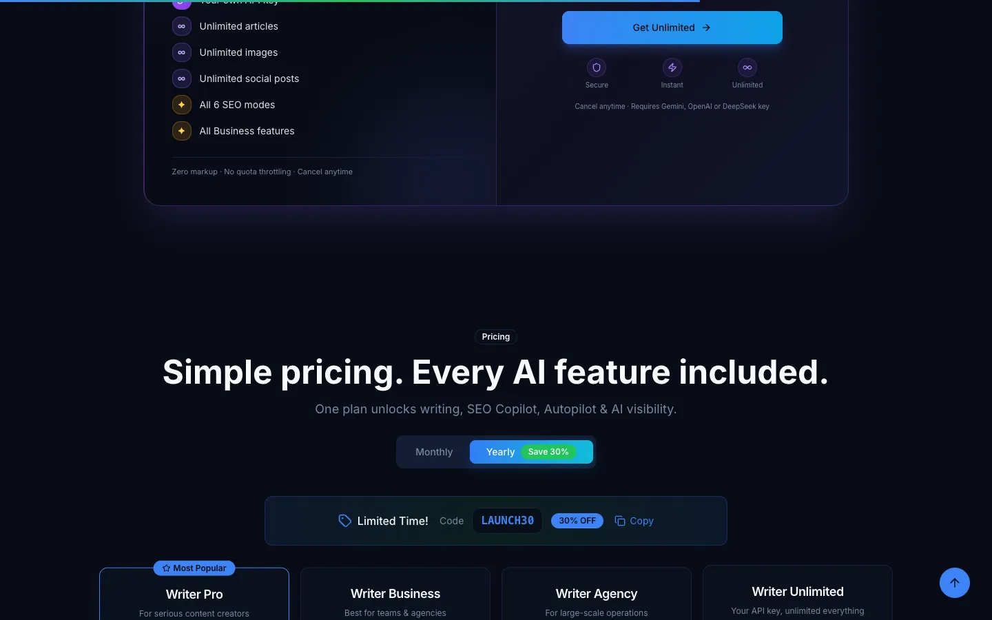 Outranking Official pricing and plan details