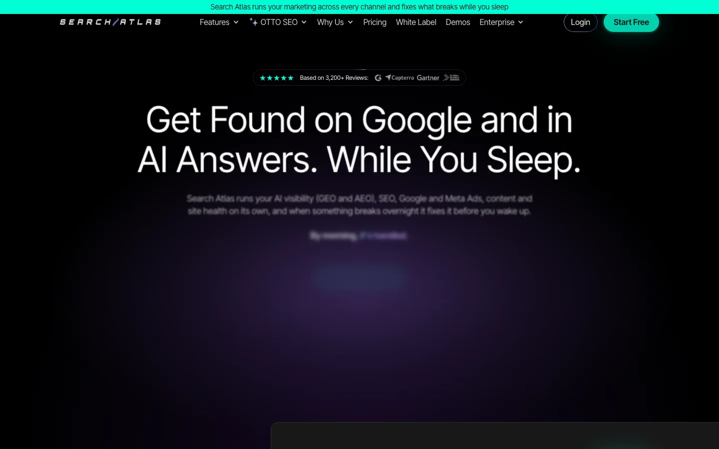 Search Atlas / OTTO SEO official homepage, captured 2026-10-25