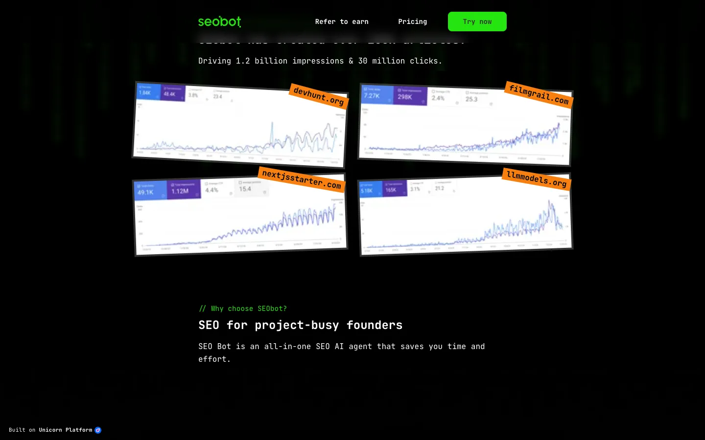 SEObot.ai Official product capability overview